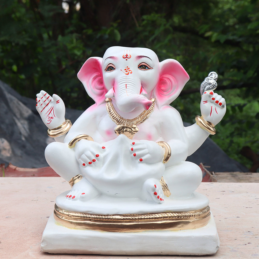 Mangalmurti Ganpati Murti White ( 12 inch )