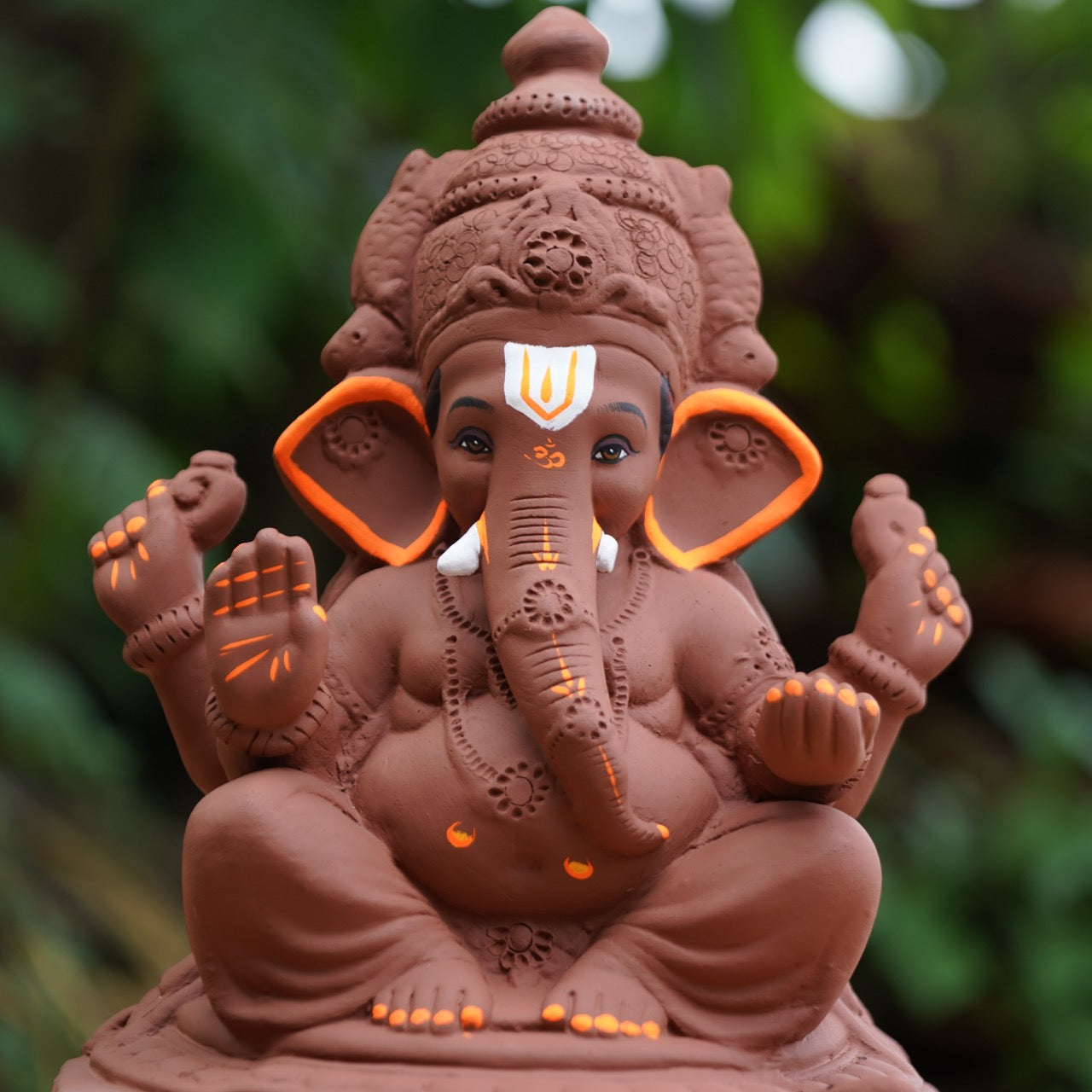 Balaji Ganesh Murti Red Soil ( 15 inch )