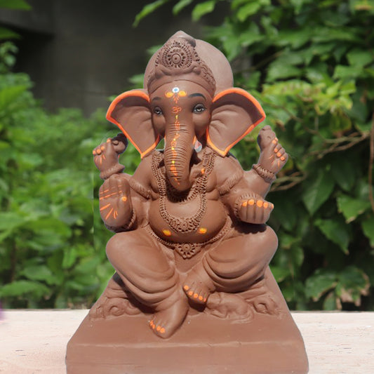 Ganpati Murti Brown ( 12 inch )