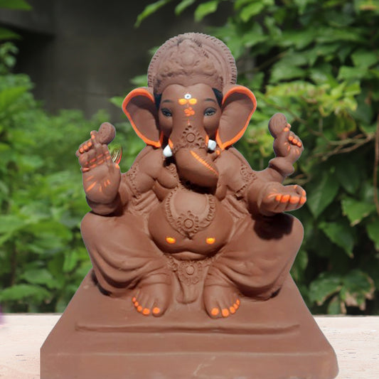 Ganpati Murti Brown ( 12 inch )