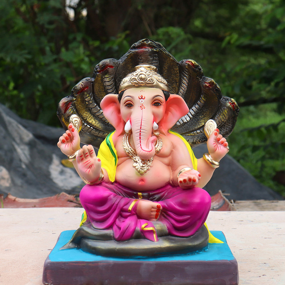 Ganpati Murti Pink ( 12 inch )