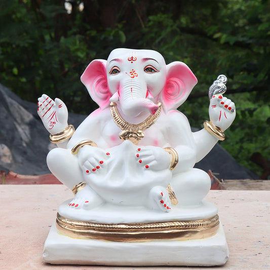 Ganpati Murti White ( 12 inch )