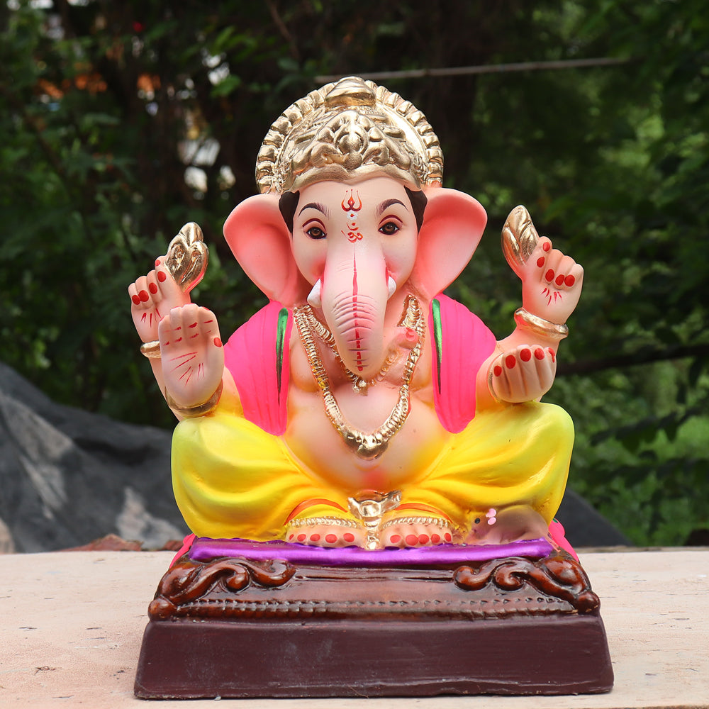 Ganpati Murti Yellow ( 12 inch )