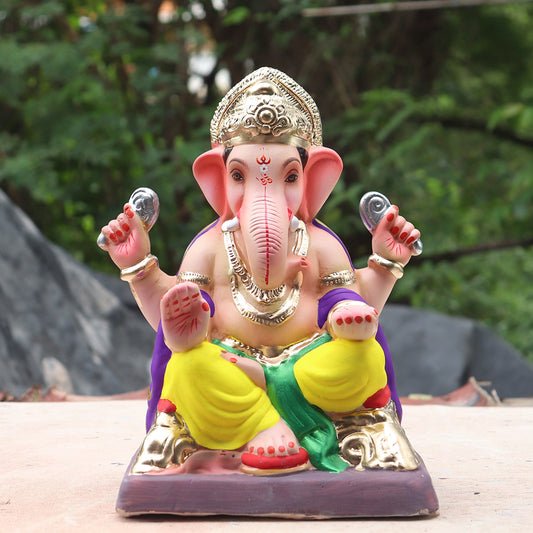 Ganpati Murti Yellow ( 12 inch )