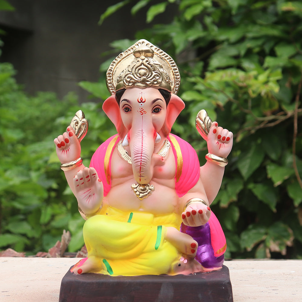 Ganpati Murti Yellow ( 12 inch )