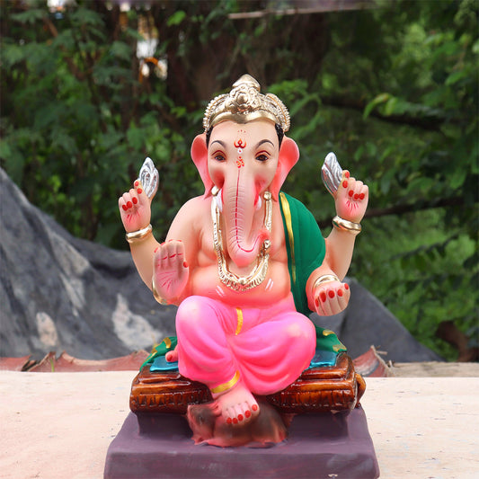 Ganpati Murti Pink ( 12 inch )