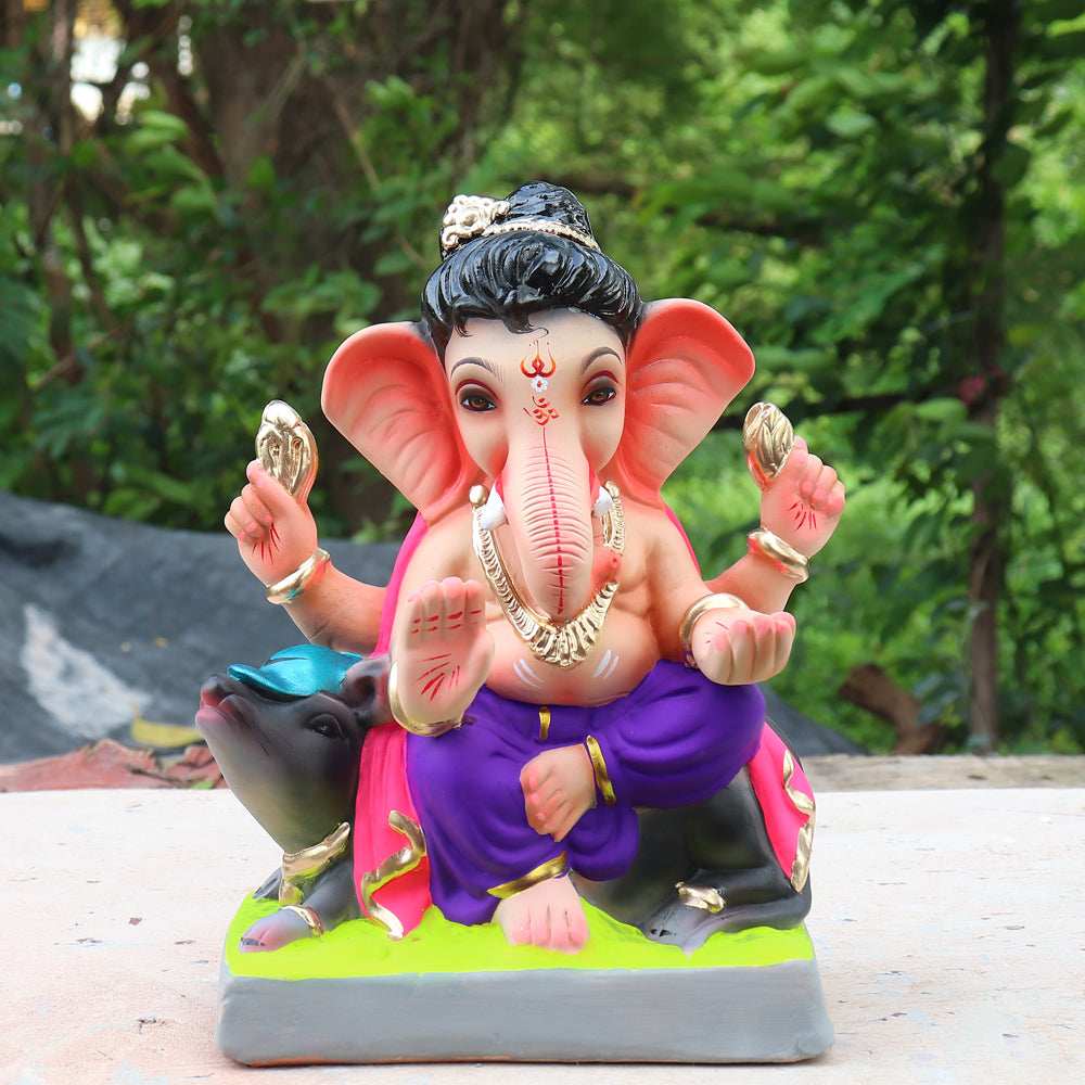 Ganpati Murti Purple ( 12 inch )