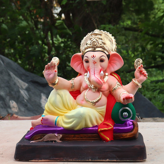 Ganpati Murti Yellow ( 12 inch )