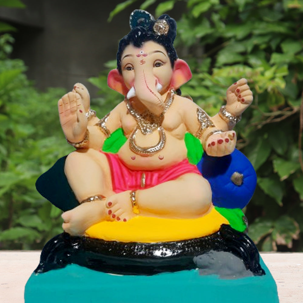 Ganpati Murti Yellow ( 18 inch )