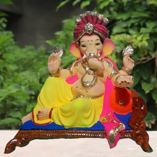 Ganpati Murti Yellow ( 18 inch )