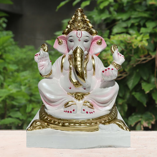 Ganpati Murti White ( 18 inch )