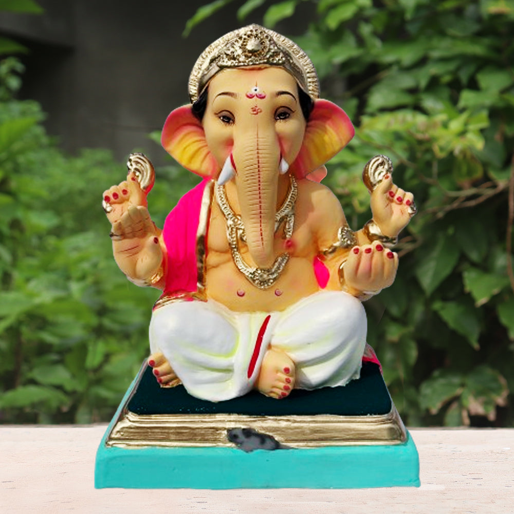 Ganpati Murti White ( 18 inch )