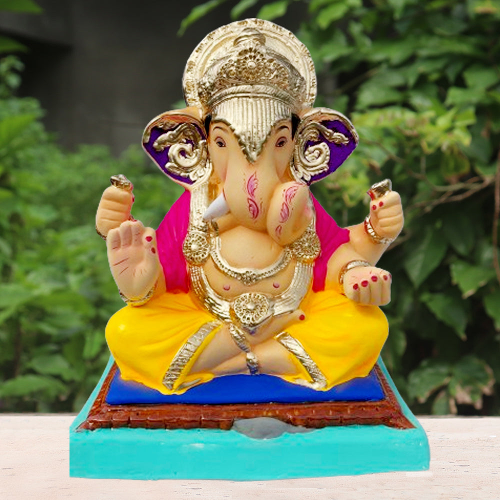 Ganpati Murti Yellow ( 18 inch )