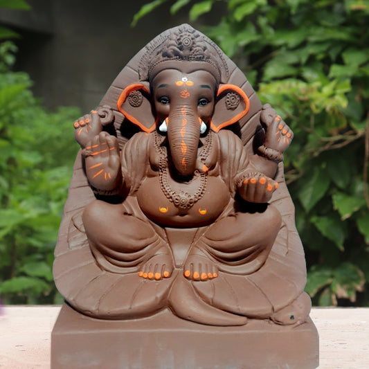 Ganpati Murti Brown ( 15 inch )